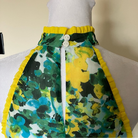 House of Harlow 1960 x Revolve Novia Maxi Dress in Kelly Green Floral size XS - Picture 10 of 12